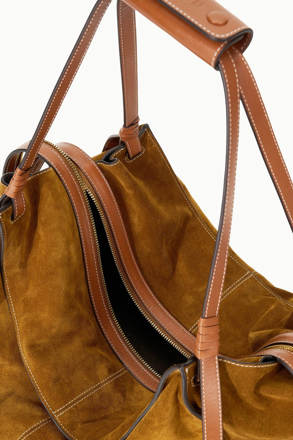 LARGE HAROLD BAG | TAN SUEDE