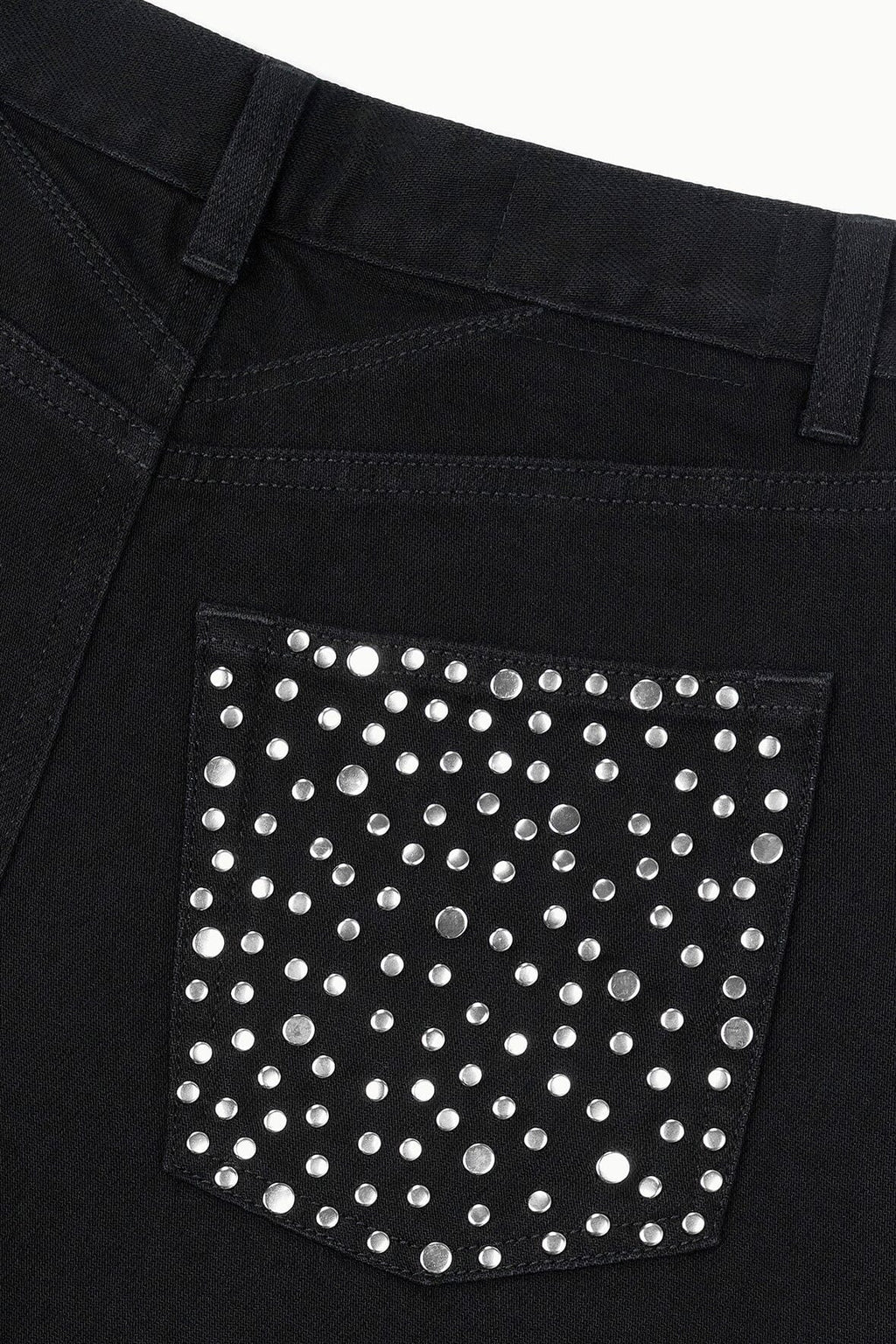 JACKSON BARREL JEAN | STUDDED BLACK
