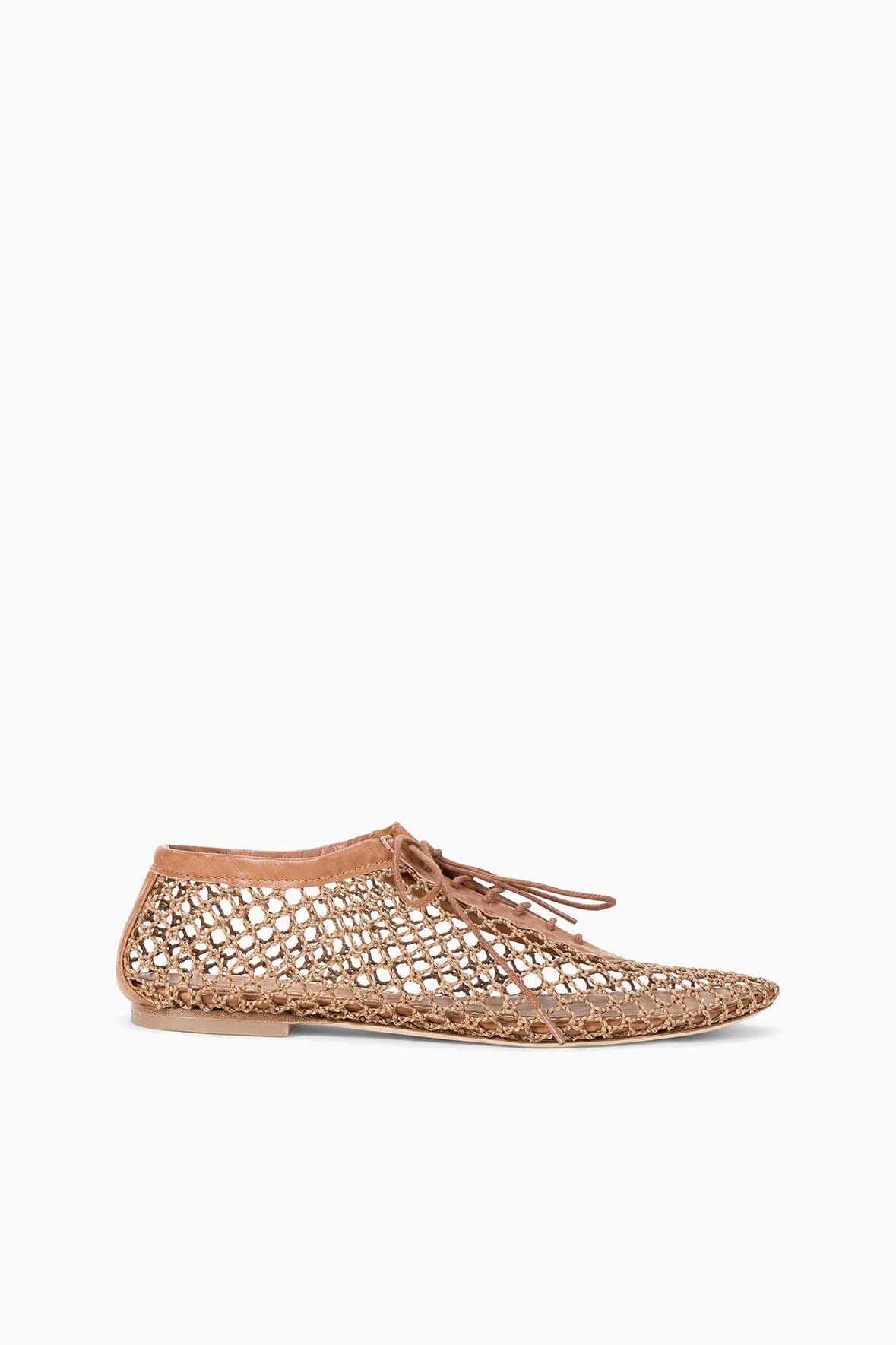 KIT LACE UP FLAT | TAN