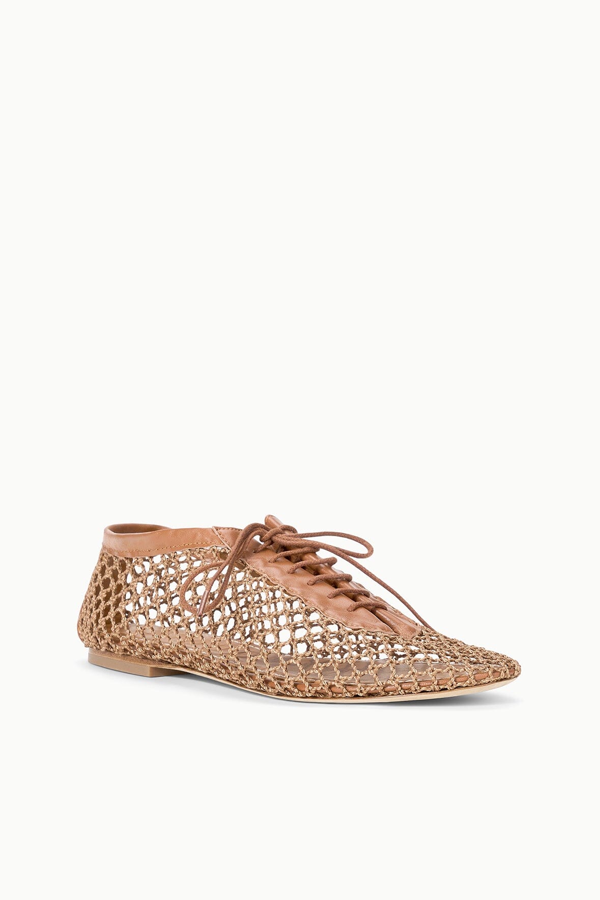 KIT LACE UP FLAT | TAN