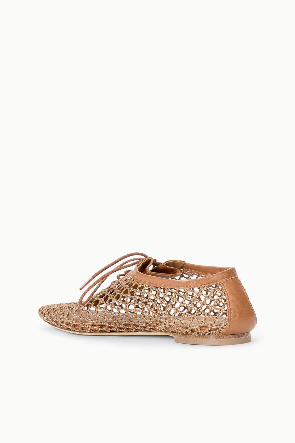 KIT LACE UP FLAT | TAN