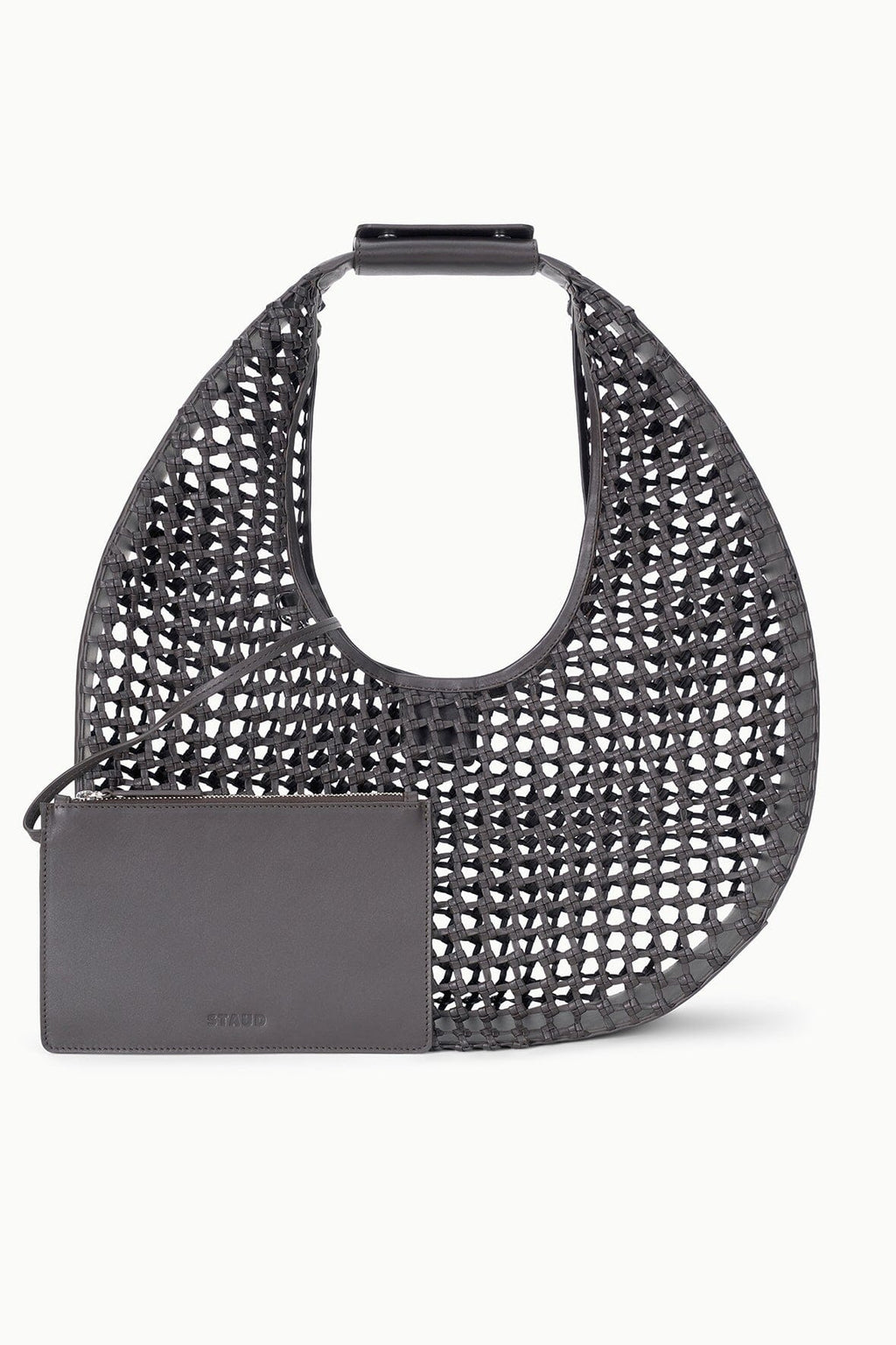 LARGE MOON BAG | ESPRESSO KNOTTED