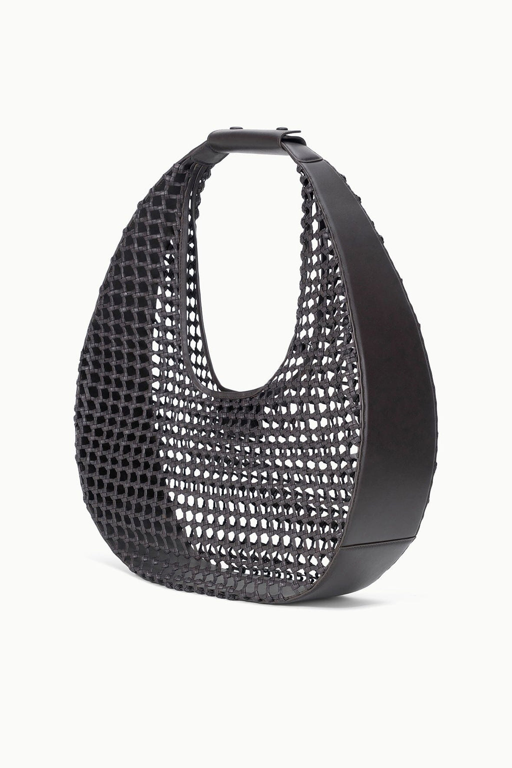 LARGE MOON BAG | ESPRESSO KNOTTED