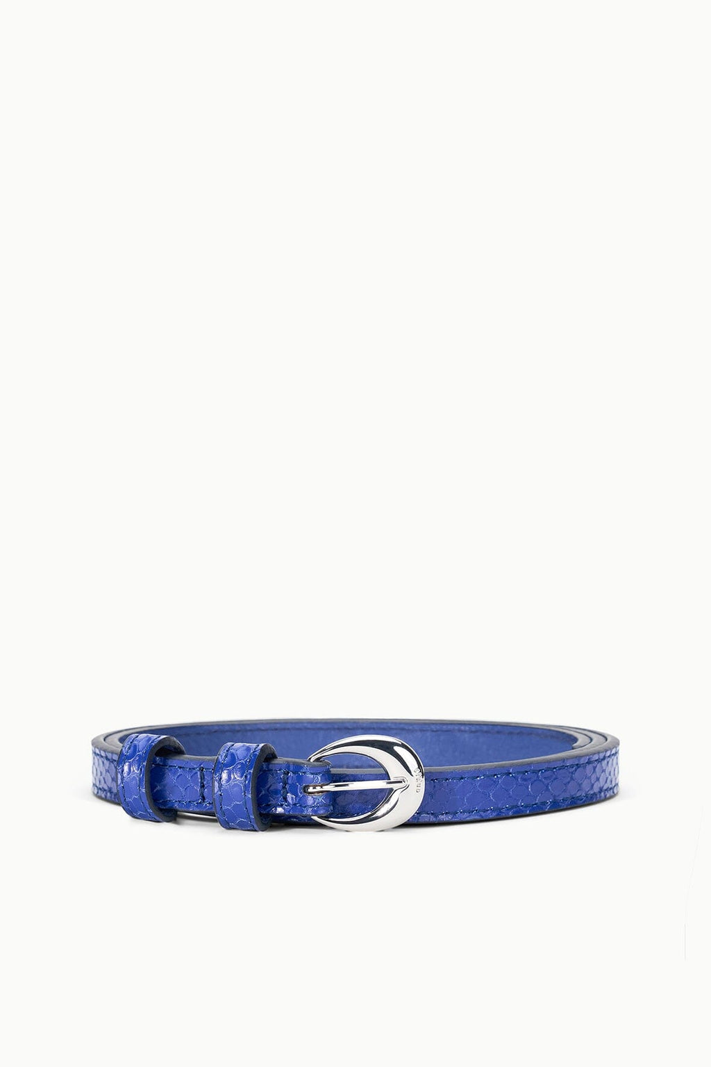 SLIM MOON BUCKLE BELT - 13MM | COBALT