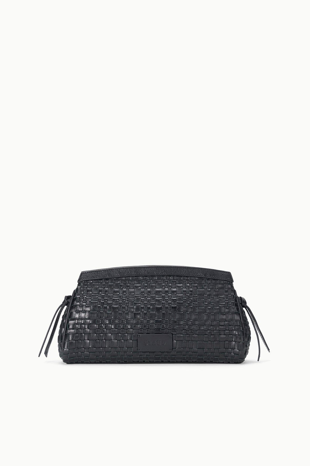 MAUDE CONVERTIBLE CLUTCH | BLACK WOVEN