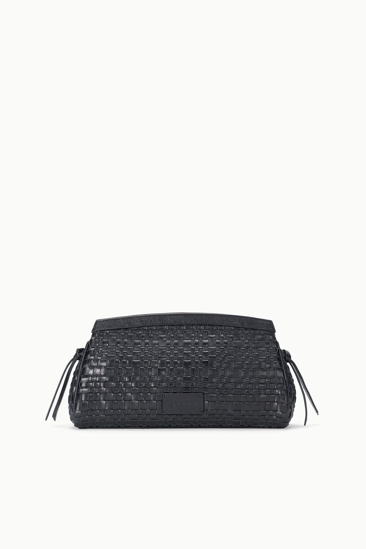 MAUDE CONVERTIBLE CLUTCH | BLACK WOVEN
