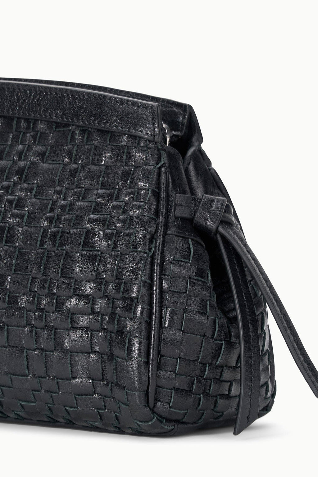 MAUDE CONVERTIBLE CLUTCH | BLACK WOVEN