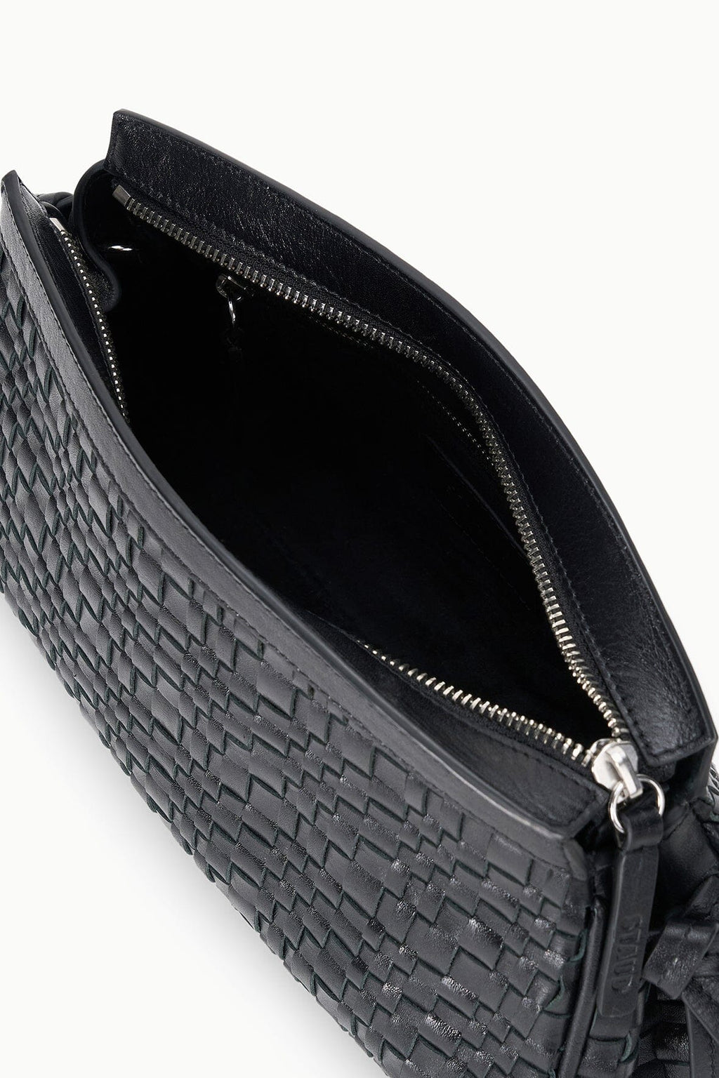MAUDE CONVERTIBLE CLUTCH | BLACK WOVEN