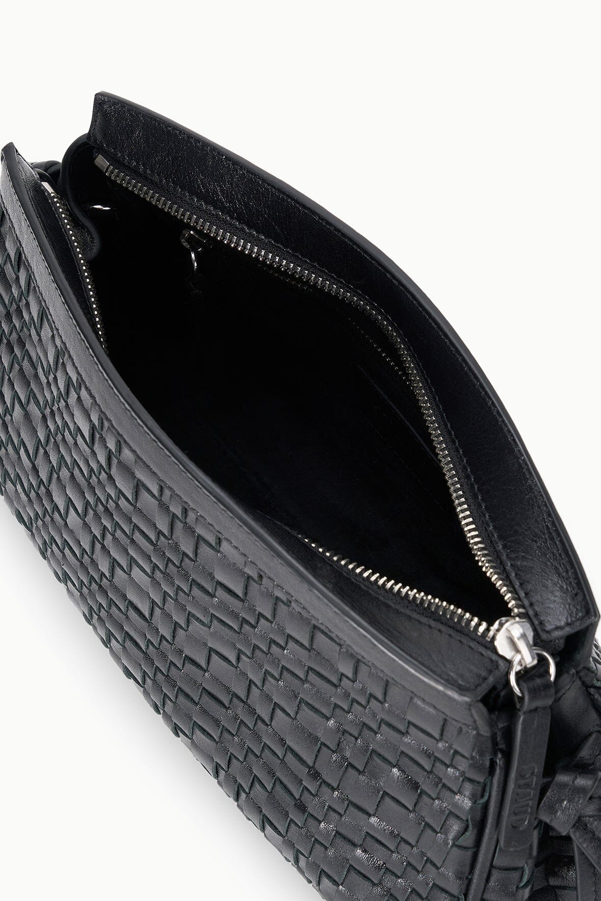 MAUDE CONVERTIBLE CLUTCH | BLACK WOVEN