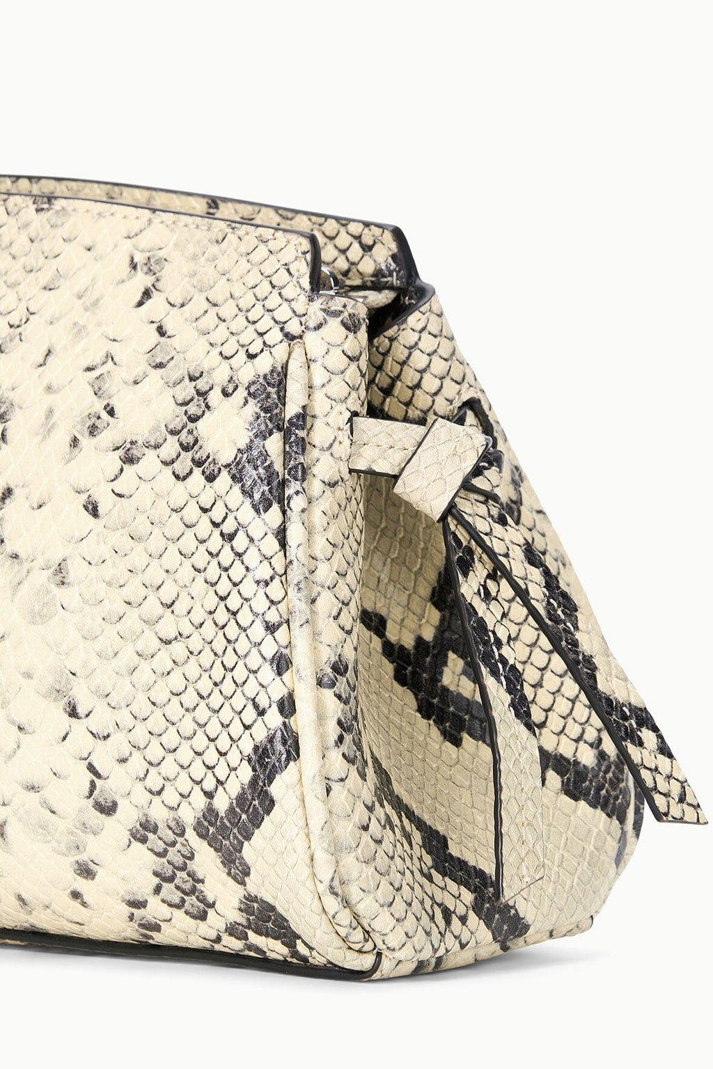 MAUDE CONVERTIBLE CLUTCH | WHITE SNAKE