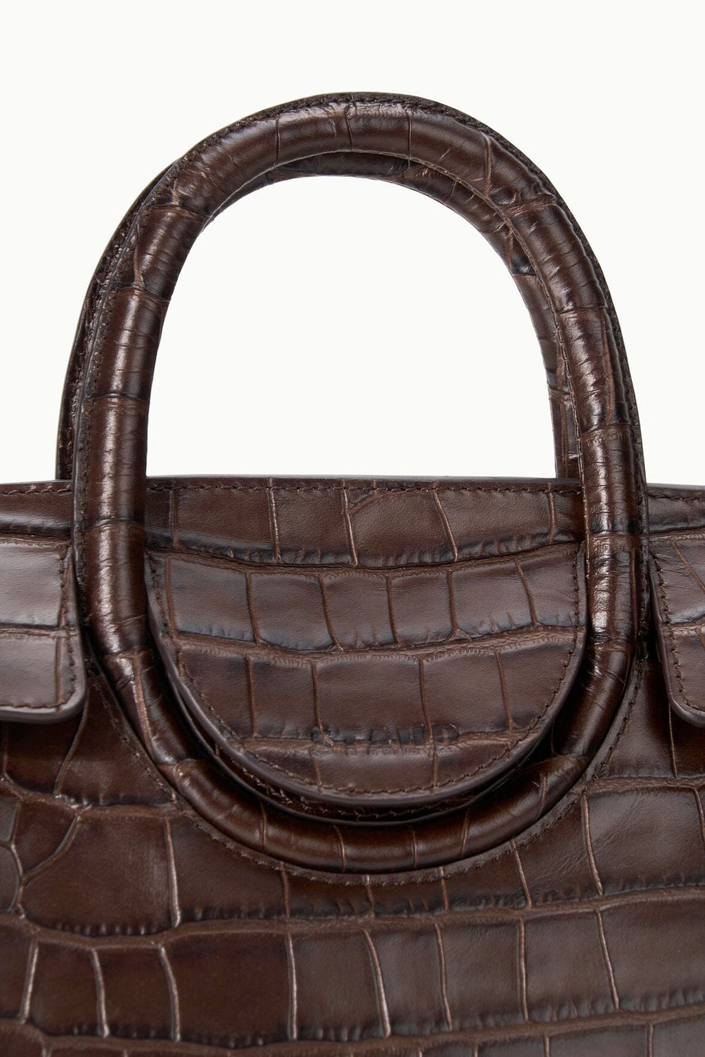 MAUDE MINI CARRYALL | ESPRESSO CROCO