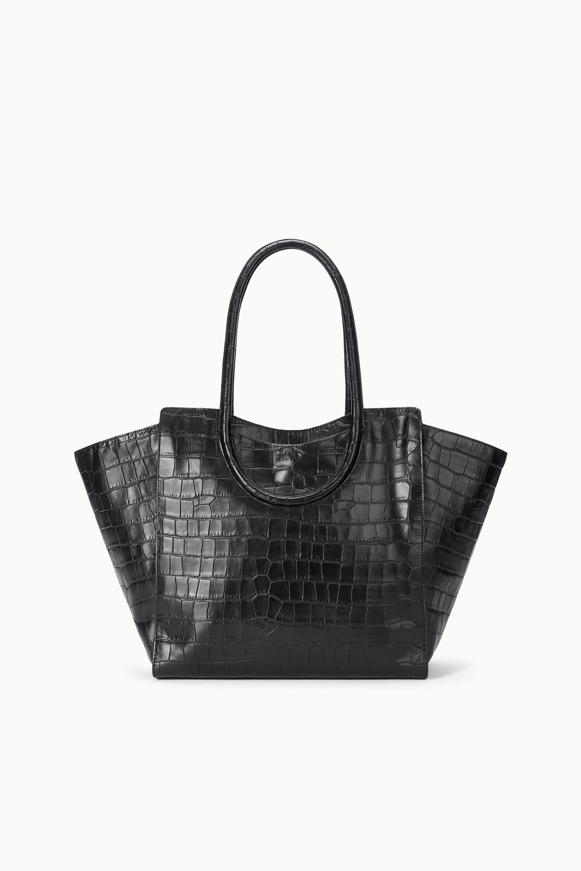 MAUDE TOTE BAG | BLACK CROCO