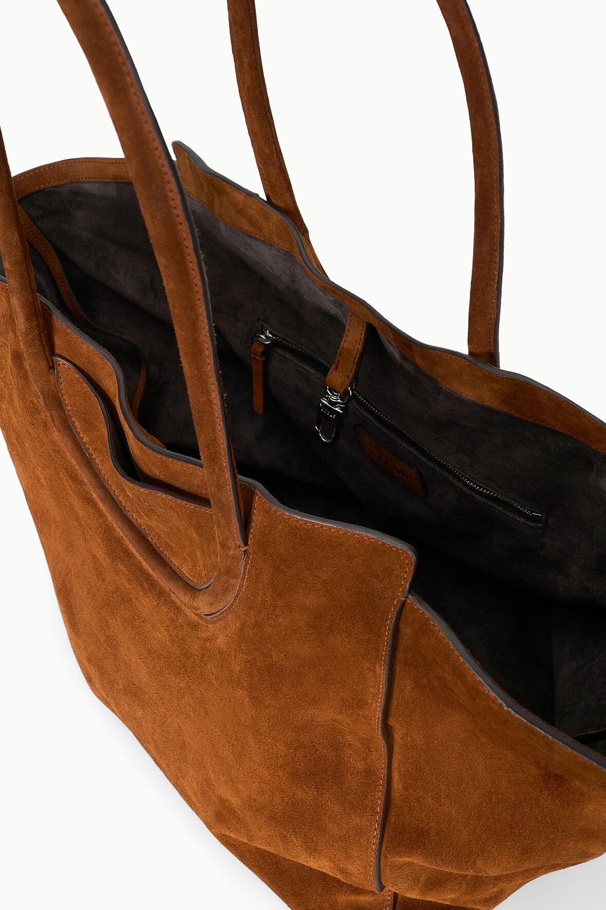 MAUDE TOTE BAG | TABAC SUEDE