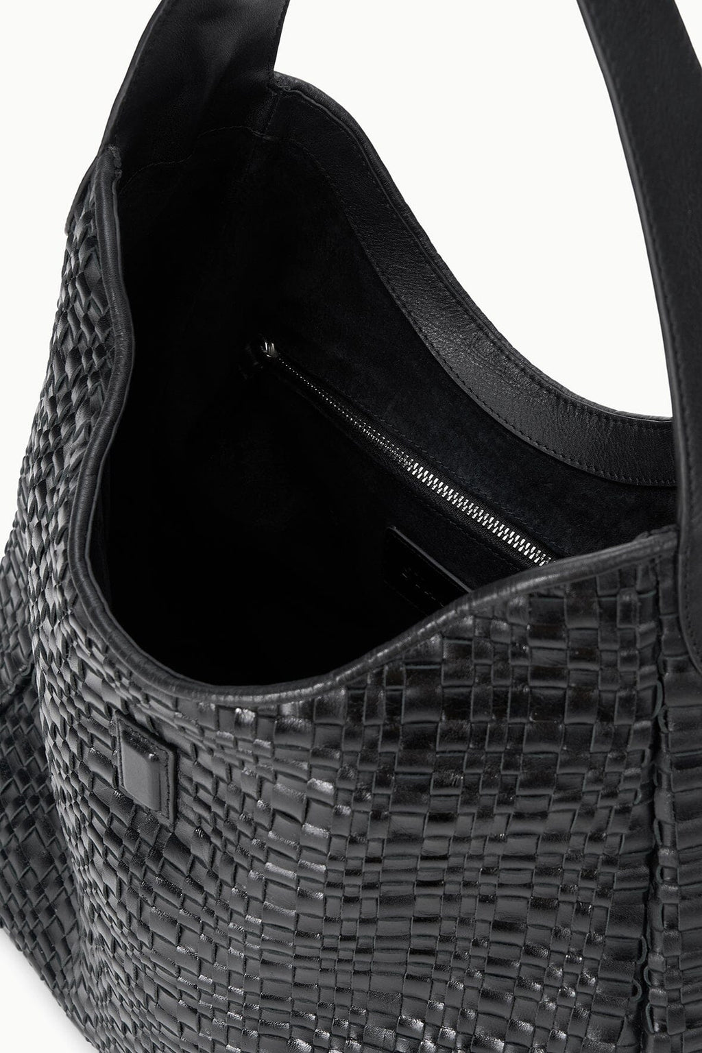 MAYA HOBO BAG | BLACK WOVEN