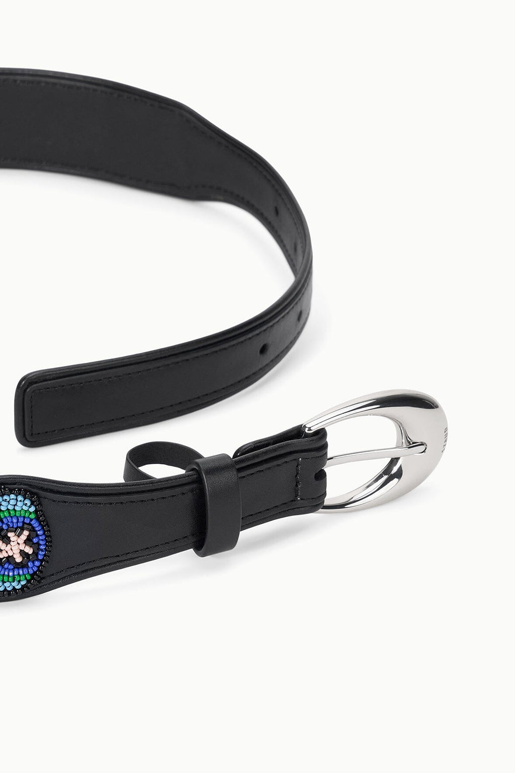 MOON BUCKLE BELT | BEADED MILLEFIORE