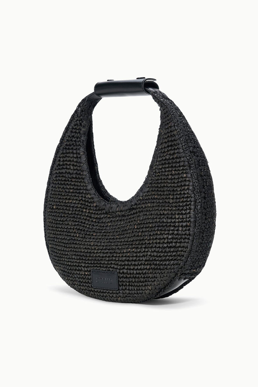 MOON RAFFIA BAG | BLACK RAFFIA