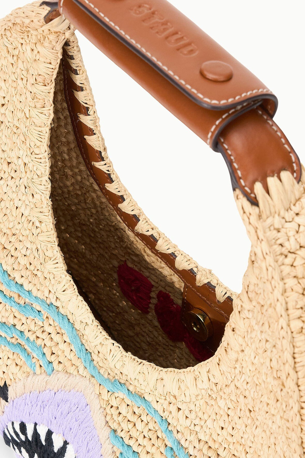 MOON RAFFIA BAG | GREAT WHITE