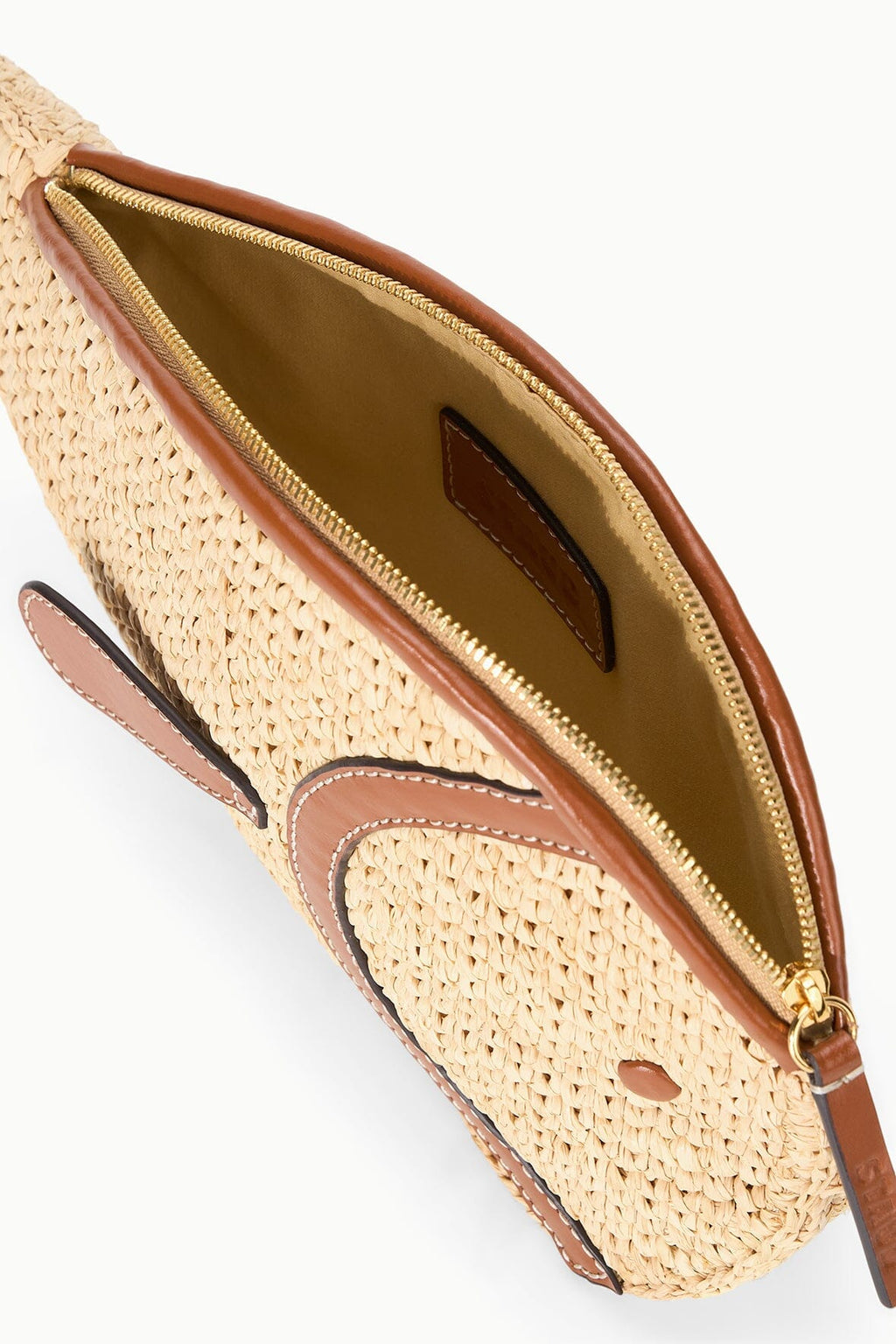 PESCE RAFFIA CLUTCH | NATURAL TAN