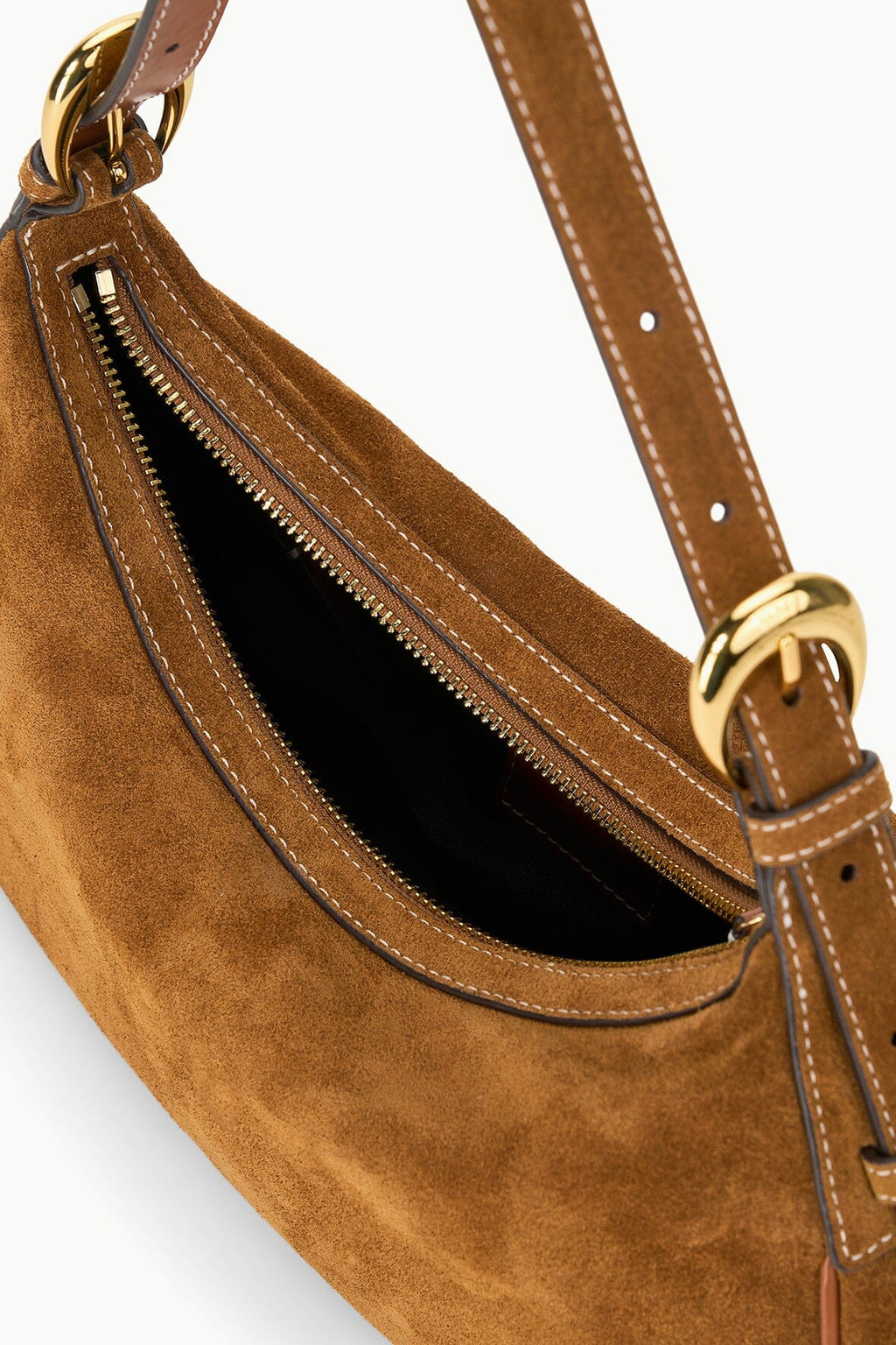 PINE SHOULDER BAG | TAN SUEDE
