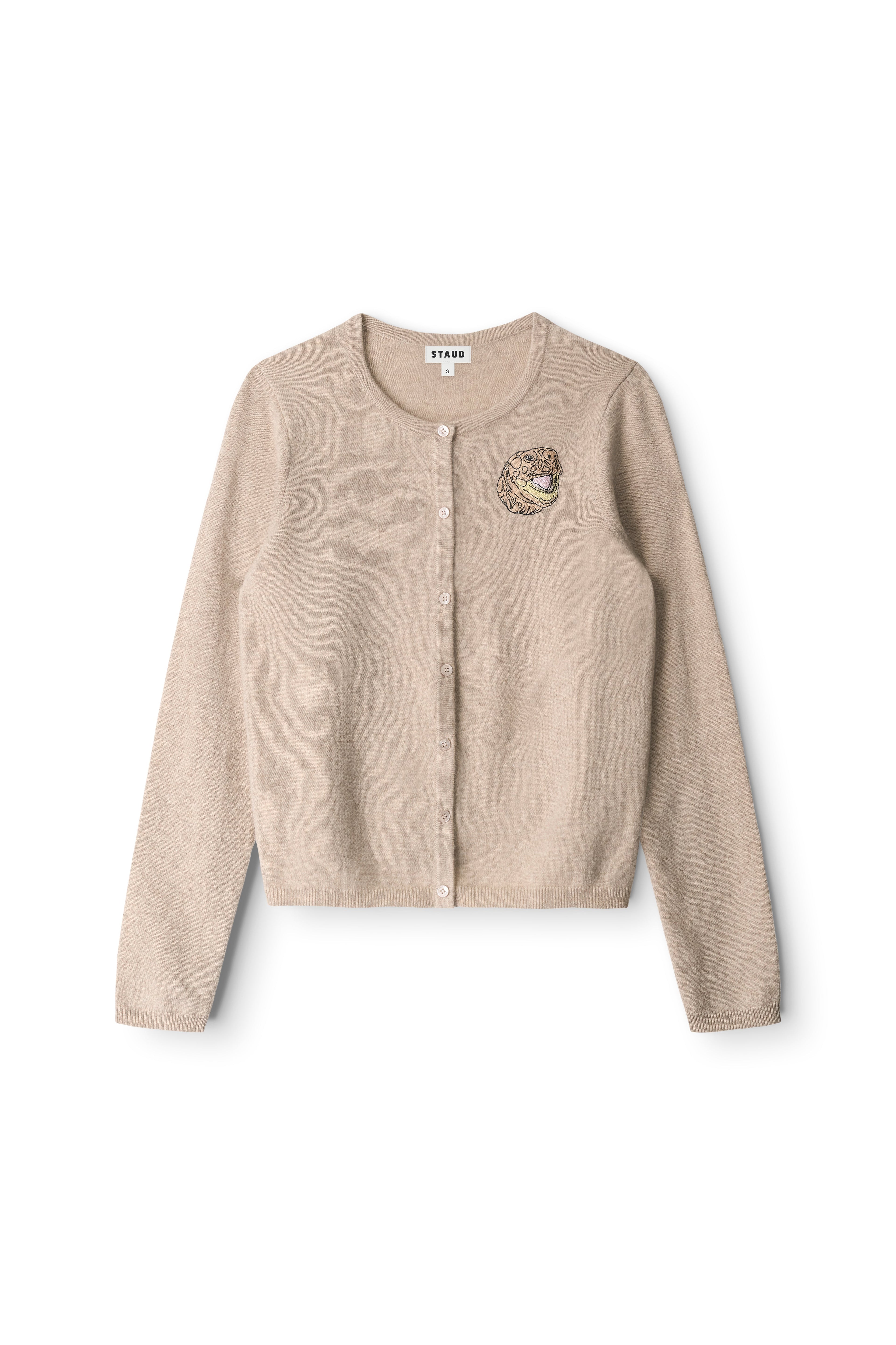 CUSTOM STAUD x C.BONZ MIDNIGHT CASHMERE CARDIGAN | STONE
