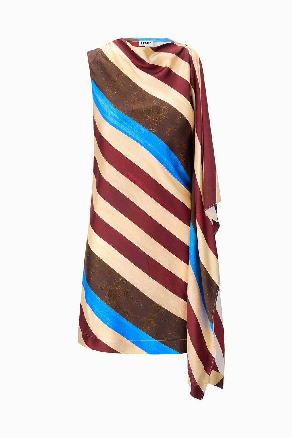 SABINA SILK DRESS | CAFFE STRIPE