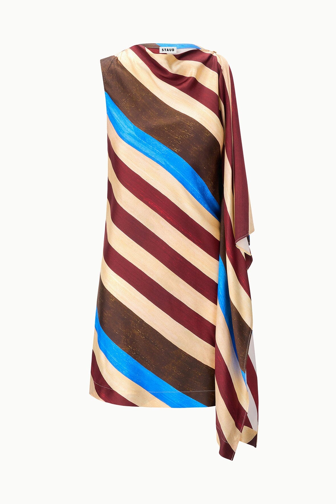 SABINA SILK DRESS | CAFFE STRIPE