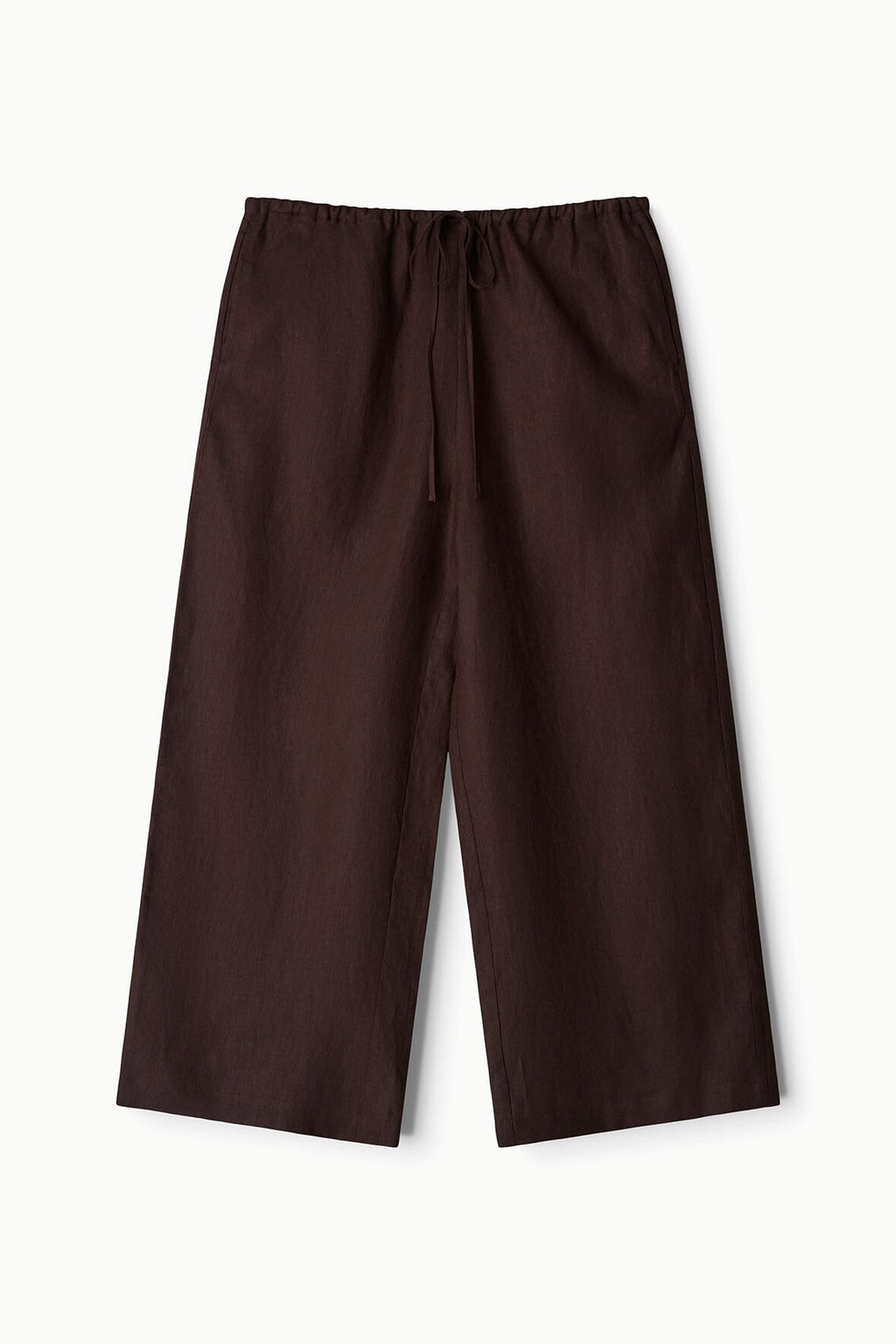 MATEO LINEN CROPPED PANT | ROOT
