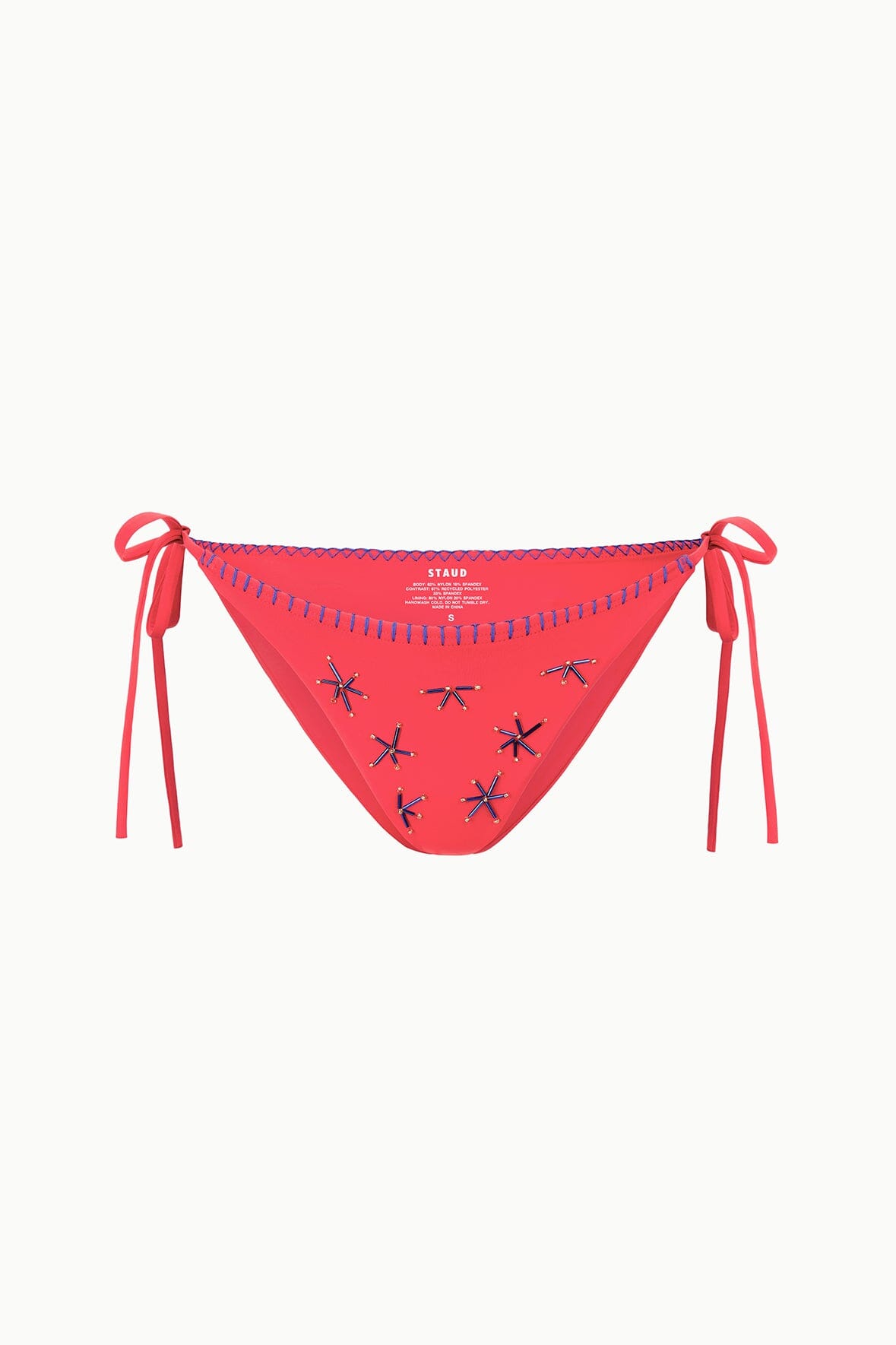 SISLEY SIDE TIE BIKINI BOTTOM | PAINTED FOULARD
