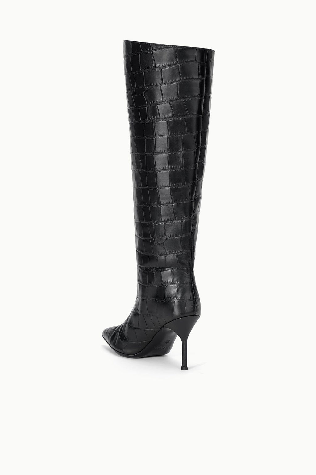 SEBASTIAN HIGH HEEL BOOT | BLACK CROCO