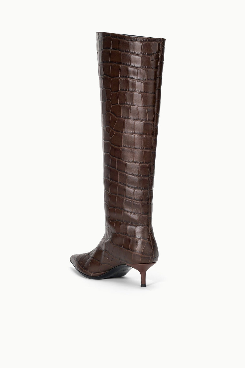 SEBASTIAN KITTEN HEEL BOOT | ESPRESSO CROCO