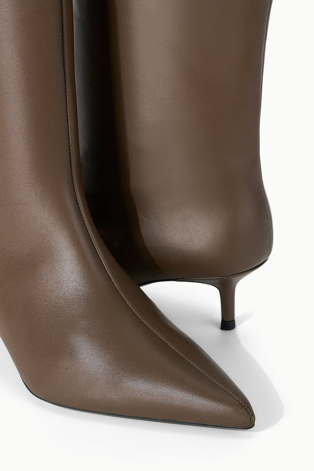 SEBASTIAN KITTEN HEEL BOOT | TRUFFLE