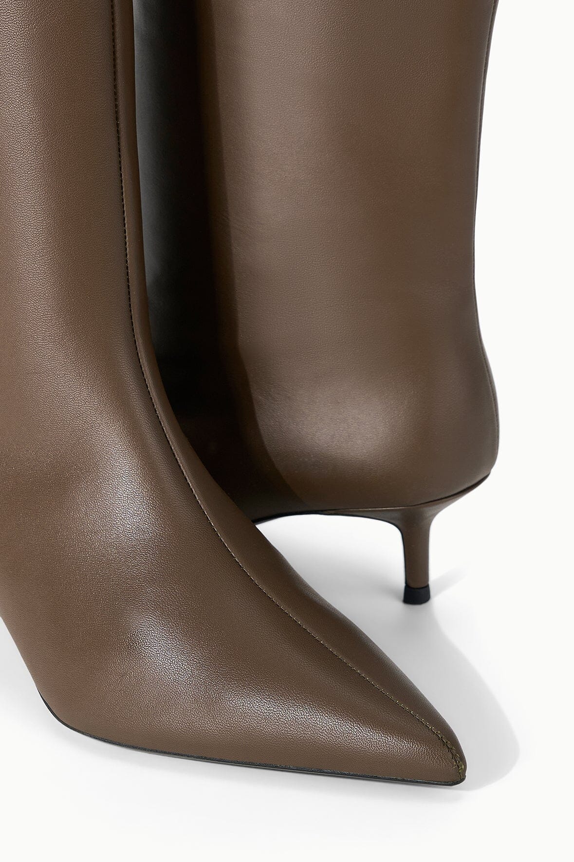 SEBASTIAN KITTEN HEEL BOOT | TRUFFLE