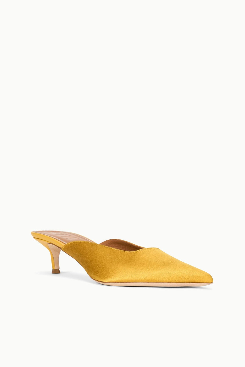 SEBASTIAN KITTEN HEEL MULE | GOLDENROD