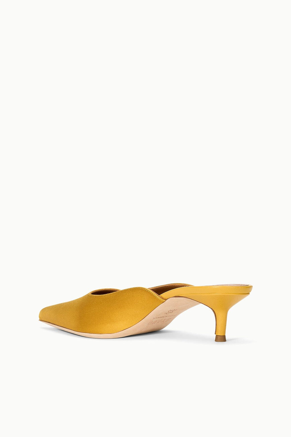 SEBASTIAN KITTEN HEEL MULE | GOLDENROD