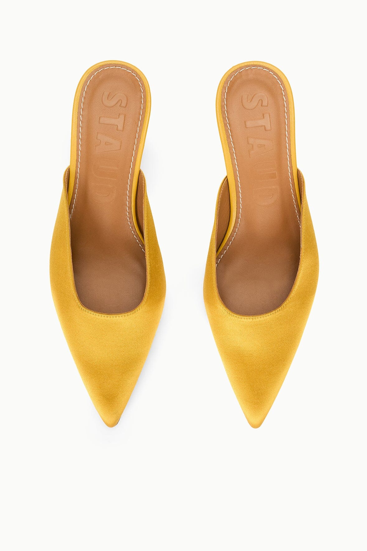 SEBASTIAN KITTEN HEEL MULE | GOLDENROD