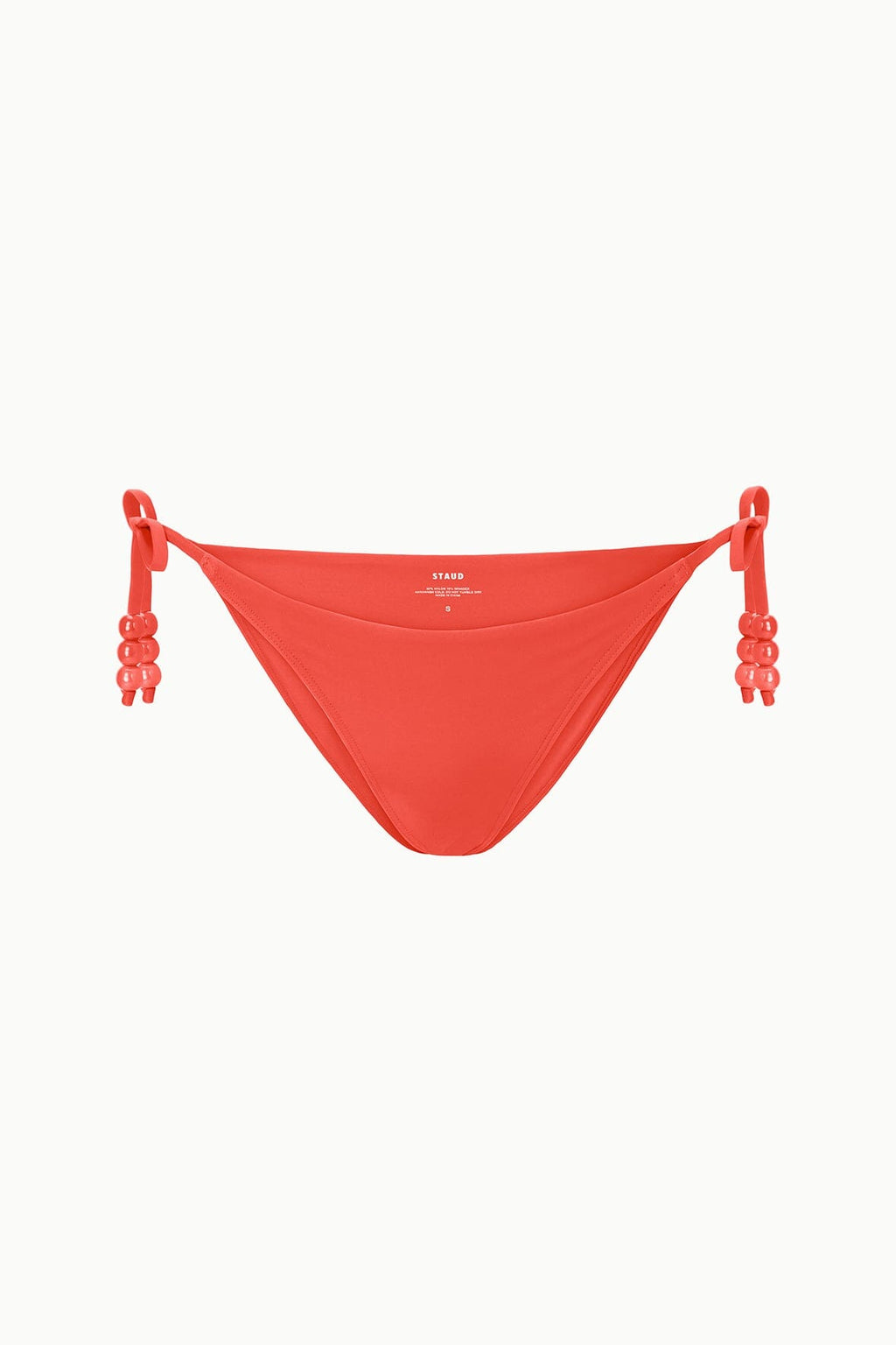 SISLEY SIDE TIE BIKINI BOTTOM | FLAME