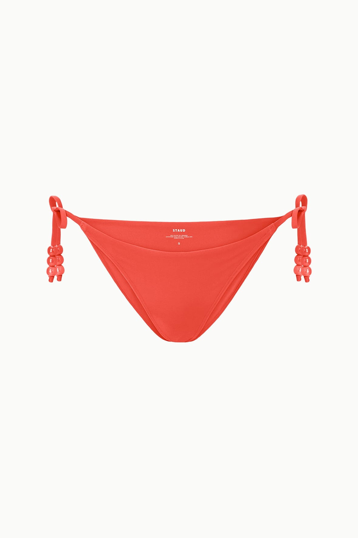 SISLEY SIDE TIE BIKINI BOTTOM | FLAME