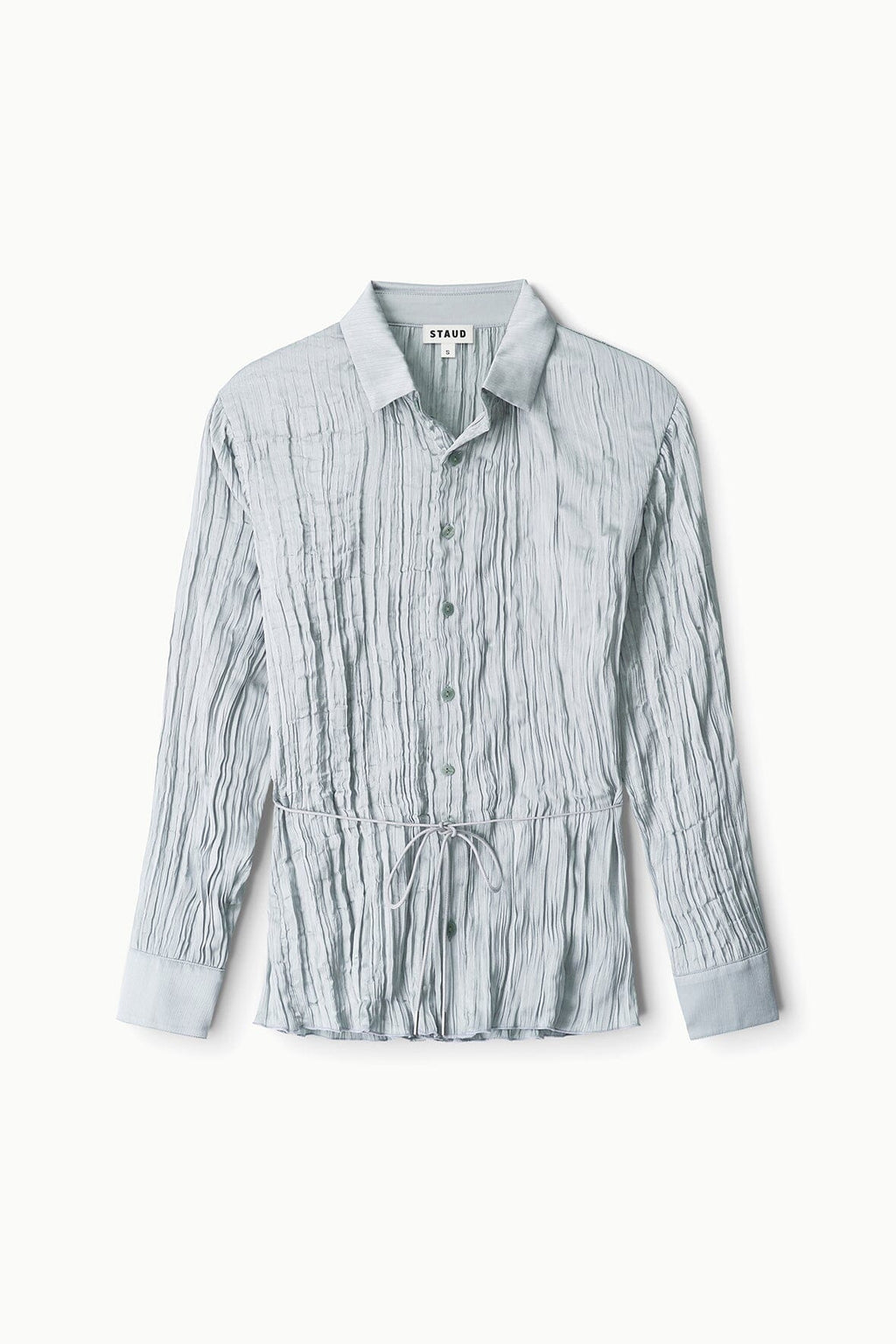 SUKI SHIRT | SILVER SAGE PLISSE