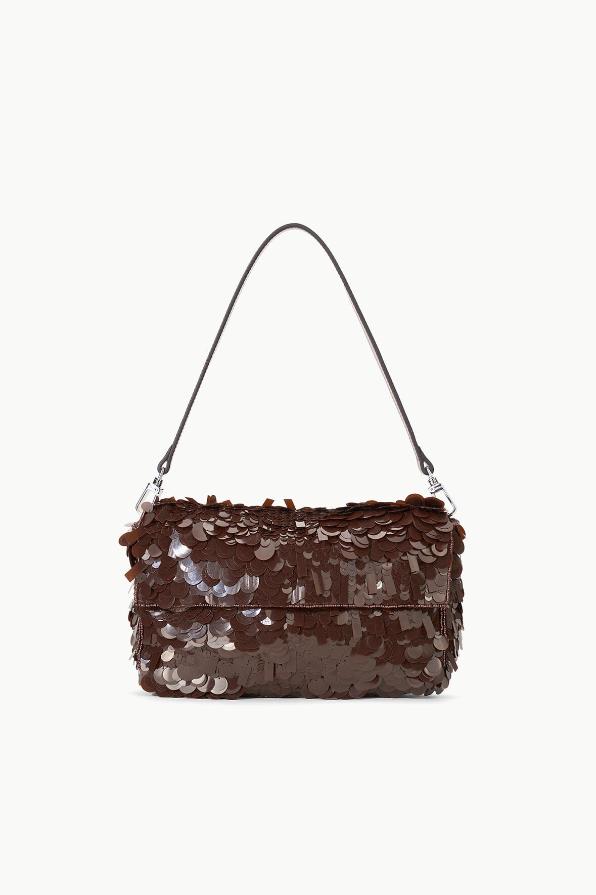 TIMMY SHOULDER BAG | CACAO SEQUINS
