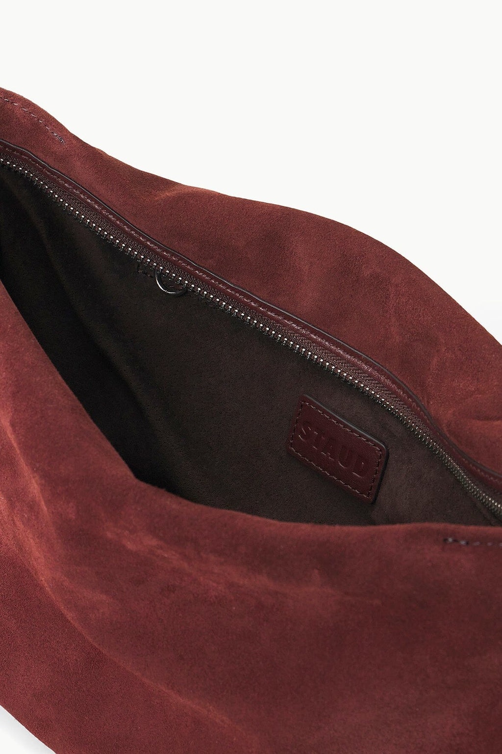 WALLY SHOULDER BAG | MAHOGANY SUEDE