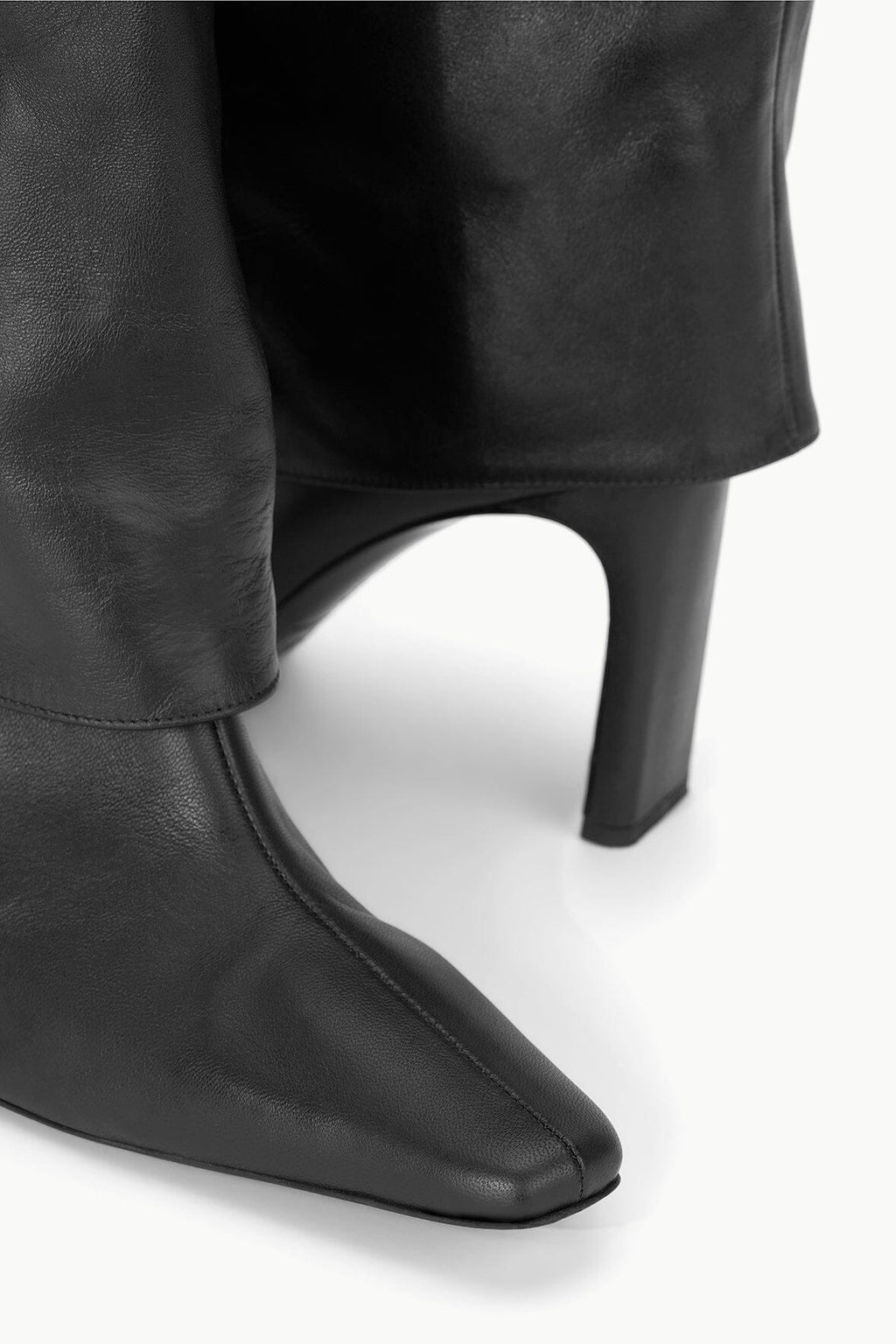 WALLY FOLDOVER HIGH HEEL BOOT | BLACK