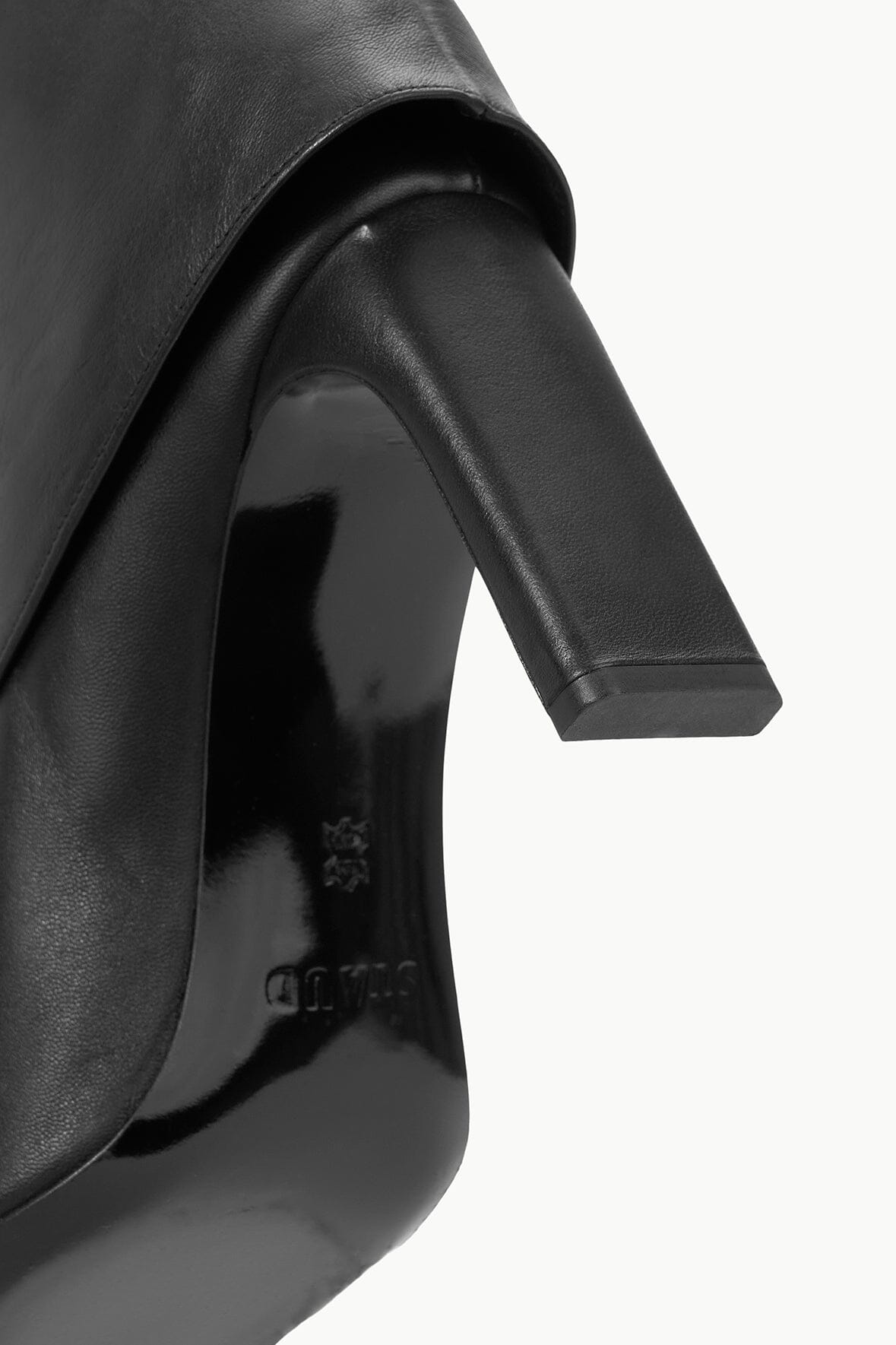 WALLY FOLDOVER HIGH HEEL BOOT | BLACK