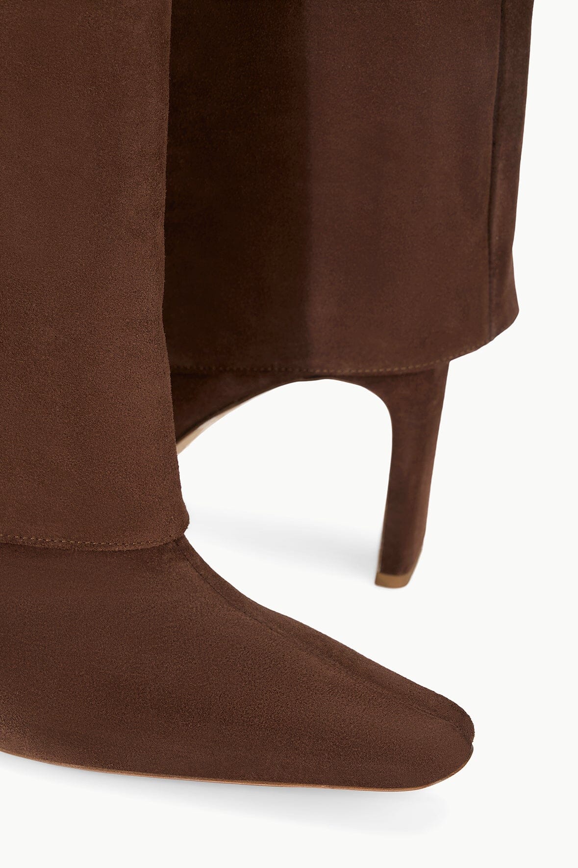 WALLY FOLDOVER HIGH HEEL BOOT | MAHOGANY SUEDE