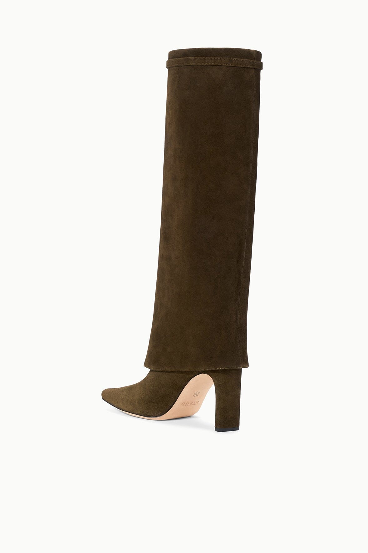 WALLY FOLDOVER HIGH HEEL BOOT | TRUFFLE SUEDE