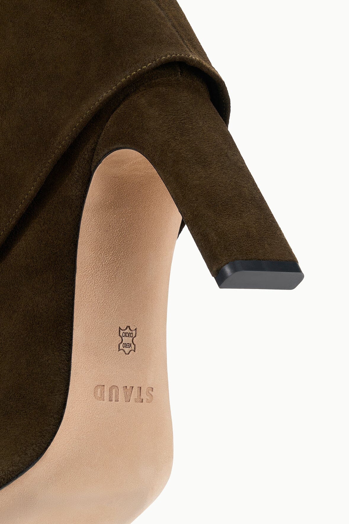 WALLY FOLDOVER HIGH HEEL BOOT | TRUFFLE SUEDE