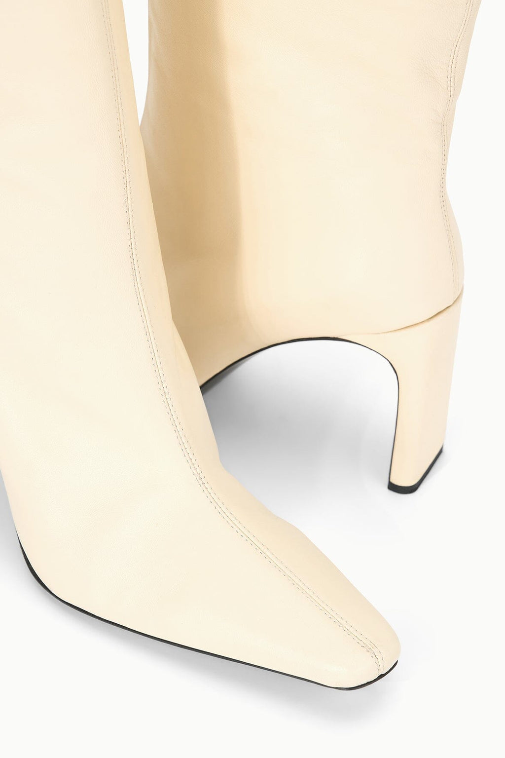 WALLY HIGH HEEL BOOT | CREAM