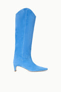 WESTERN WALLY BOOT | STAUD BLUE SUEDE