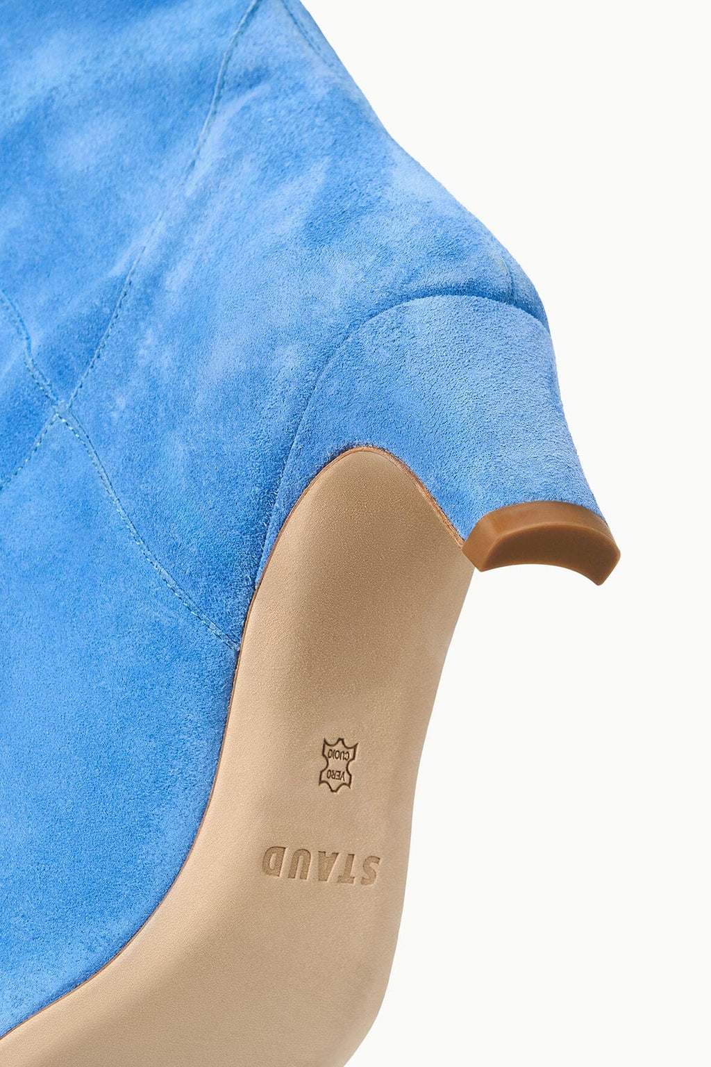 WESTERN WALLY BOOT | STAUD BLUE SUEDE