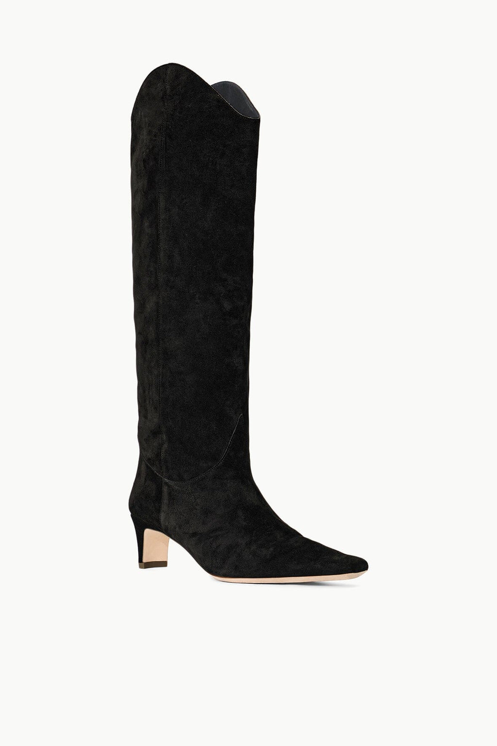 WESTERN WALLY BOOT | BLACK SUEDE