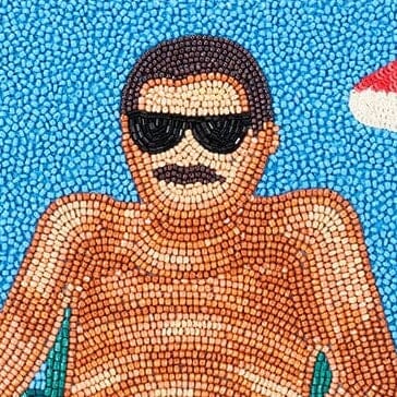 TOMMY BEADED LARGE POUCH | SUNDAZE